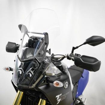 Windschild "passend für Yamaha Tenere 700 (2019-) - Höhe 410 mm - transparent- Seitenansicht