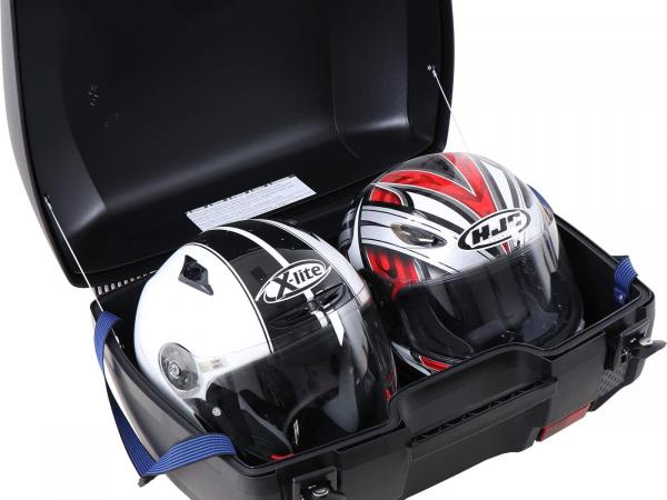 Junior Topcase 55 Flash - silberne Blenden