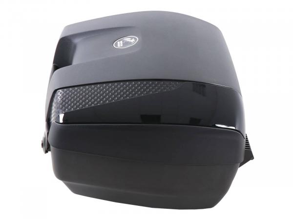 Junior Topcase 55 Flash - glanz-schwarze Blenden
