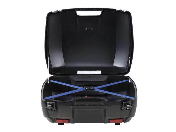 Junior Topcase 55 Flash - glanz-schwarze Blenden