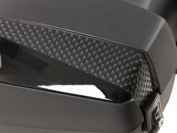Junior Topcase 55 Flash - glanz-schwarze Blenden