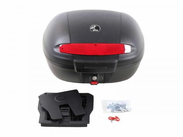 Journey Topcase 50 schwarz inkl. Universaltopcaseplatte für Fremdträger