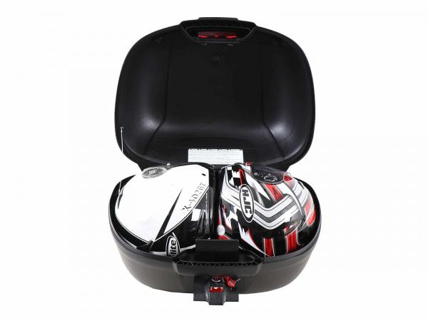 Journey Topcase 50 schwarz inkl. Universaltopcaseplatte für Fremdträger