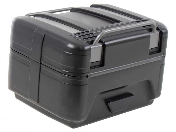 Gobi Topcase Black Edition - schwarz mit silbernen Inlays