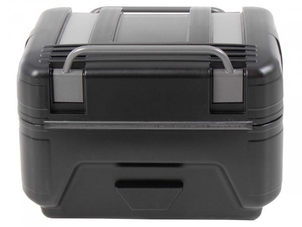 Gobi Topcase Black Edition - schwarz mit silbernen Inlays