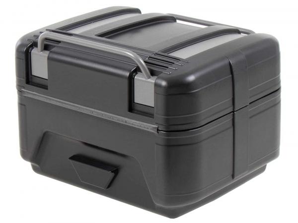 Gobi Topcase Black Edition - schwarz mit silbernen Inlays