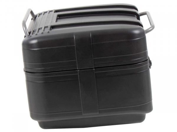 Gobi Topcase Black Edition - schwarz mit silbernen Inlays