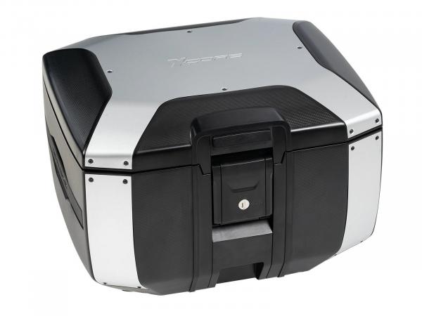 Xcore Topcase 40 für Smartrack schwarz mit silberner Blende
