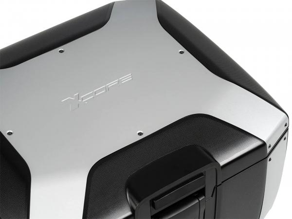 Smartrack Set inkl. Xcore Topcase für CF Moto 1000 MT-X (2026-) - Silber/Schwarz