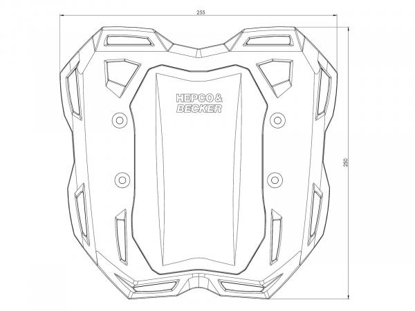 Smartrack Heckträger schwarz für CF Moto 1000 MT-X (2026-)
