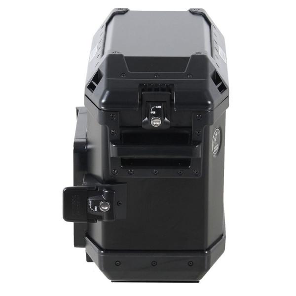 Valise latéral Alu Xplorer 30 litres-gauche-noir-cote1