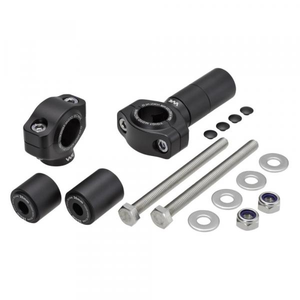 Height-adjustable handlebar risers for Royal Enfield Super Meteor 650 22-