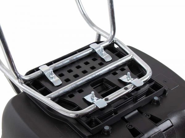 Journey Topcase 50 schwarz inkl. Universaltopcaseplatte für Fremdträger