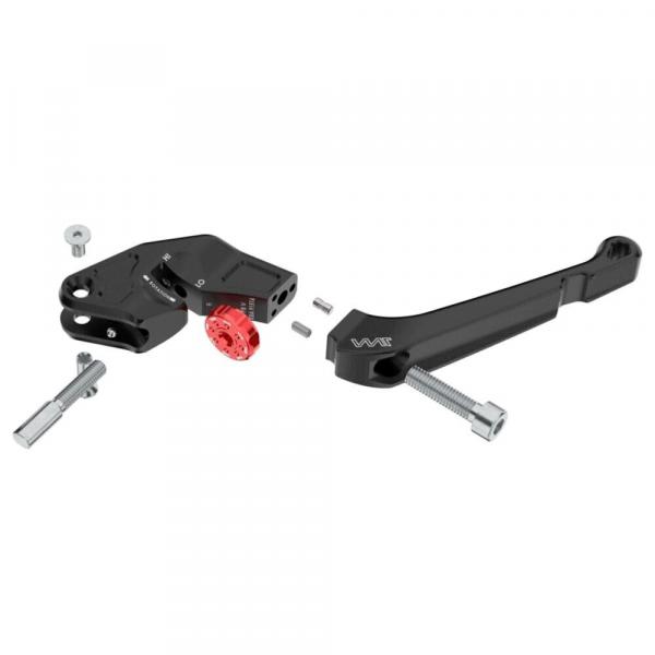 Bremshebel- und Kupplungshebel Set, CNC gefräst passend für BMW R 1250 GS Adventure - Schwarz Glänzend Eloxiert
