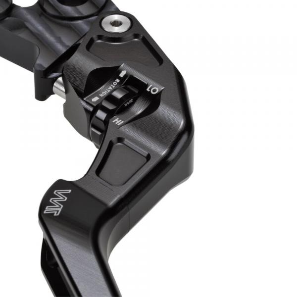 Bremshebel- und Kupplungshebel Set, CNC gefräst passend für BMW R 1200 RS (R12WR, 1R12) 15-19 Schwarz Glänzend Eloxiert