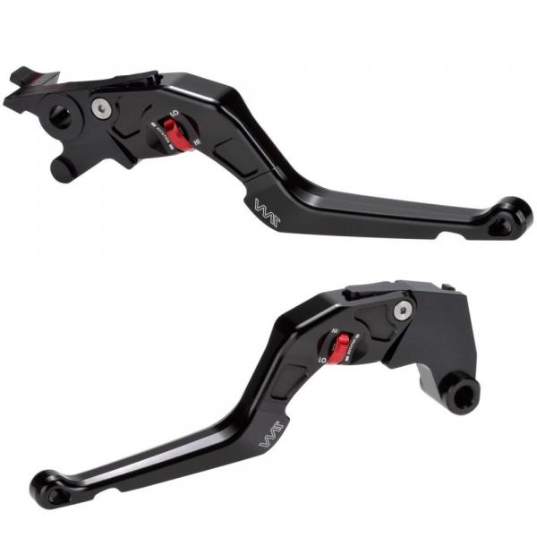Brake lever and clutch lever set CNC milled suitable for Royal Enfield Continental GT 535 18-22 red glossy anodized