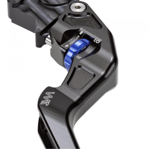 Bremshebel- und Kupplungshebel Set, CNC gefräst passend für Yamaha FZ 1 Fazer (RN16) 05-09 Blau Glänzend Eloxiert
