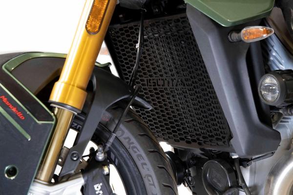 Radiator Guard made of Magnesium-Aluminum for Moto Guzzi V 100 S MANDELLO