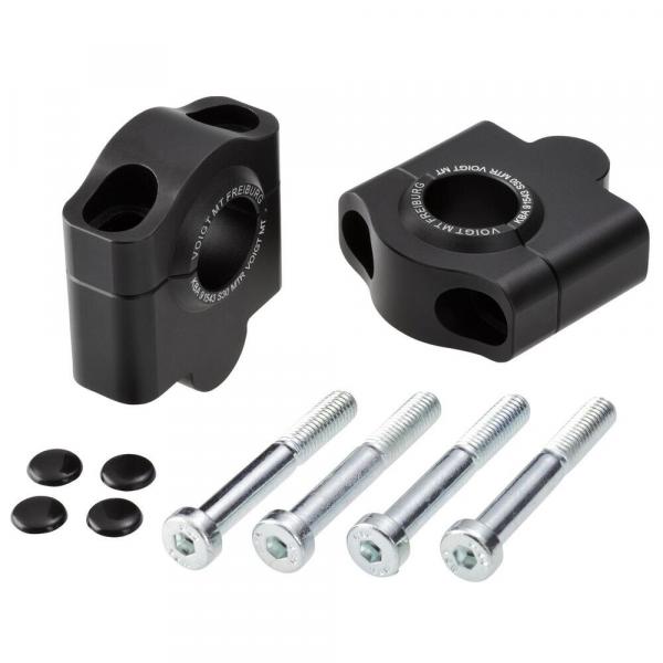 Handlebar riser 30 mm suitable for Royal Enfield Meteor 350 (Meteor 350) 21- black anodized
