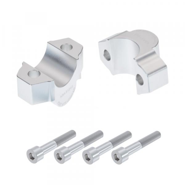 Lenkererhöhung 20 mm passend für Yamaha MT-10 & SP (RN45) 16-21 Silber Eloxiert