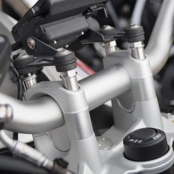 Lenkererhöhung 25 mm für BMW R1200R LC 2015-2019 mit ABE mit Torx Schrauben (nicht für BMW Navi geeignet)