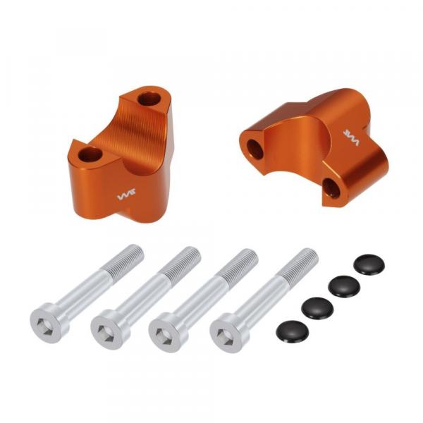 Lenkererhöhung 25 mm passend für KTM 1290 Super Adventure Orange Eloxiert