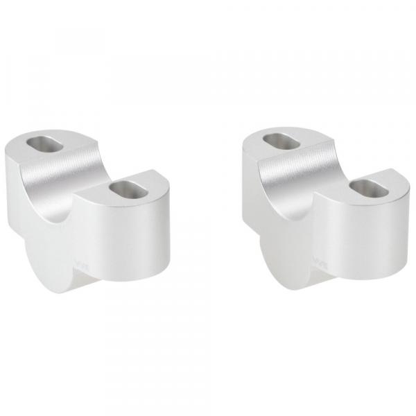 Handlebar risers 25 mm suitable for Triumph Speed Triple 1050 R 2012-2015 silver anodized
