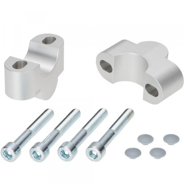 Handlebar risers 25 mm suitable for Triumph Speed Triple 1050 R (2016-2020) silver anodized
