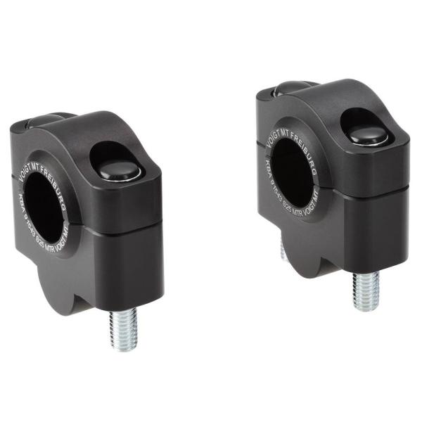Handlebar risers 25 mm suitable for Yamaha XT 600 (49H) 86 black anodized