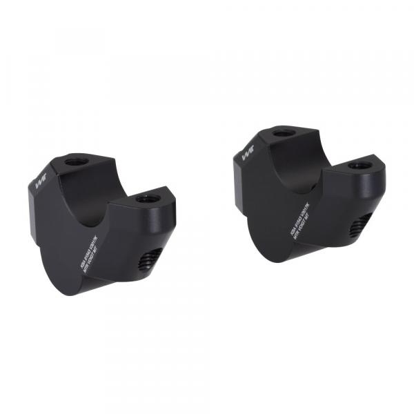 Handlebar risers 30 mm with offset 17 mm suitable for KTM 250 DUKE black anodized