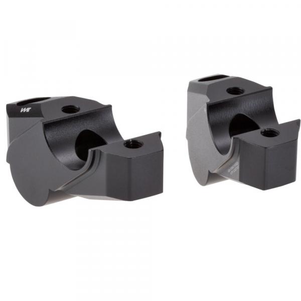 Lenkererhöhung 30 mm mit Versatz 25 mm passend für Yamaha XT 1200 Z Super Ténéré (DP04 & DP07) 2013-2020 Schwarz Eloxiert
