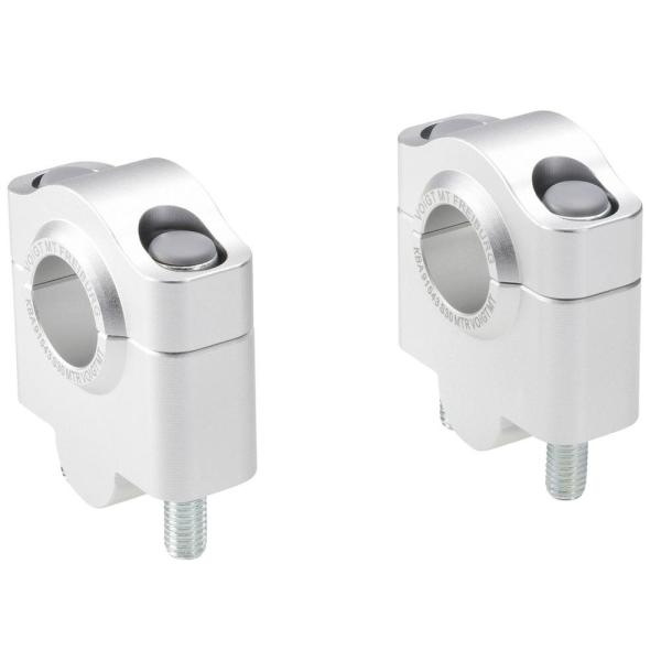 Handlebar risers 30 mm suitable for Triumph Trophy 1200 (T300) 92-93 silver anodized