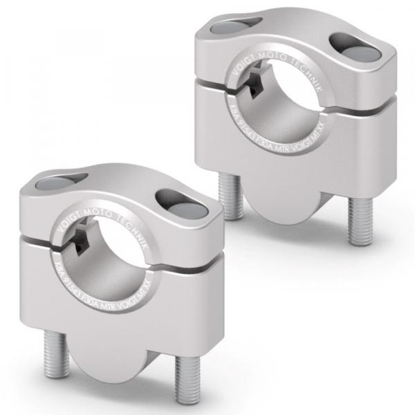 Lenkererhöhung 30 mm passend für Yamaha XT 1200 Z Super Ténéré (DP01) 10-12 Silber Eloxiert