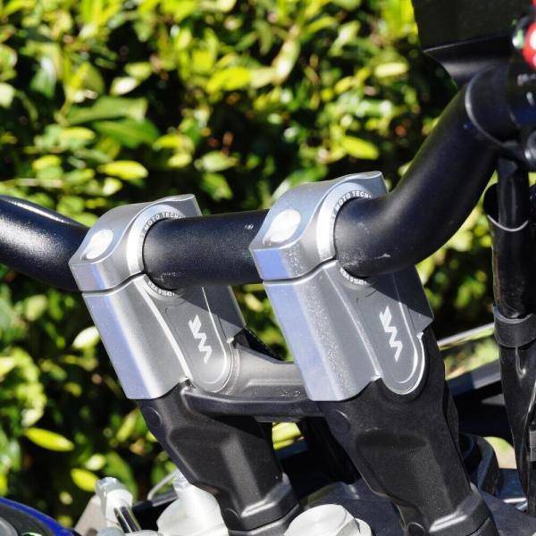 Handlebar risers 50 mm suitable for KTM 300 EXC TPI (KTM EXC TPI) 17- silver anodized