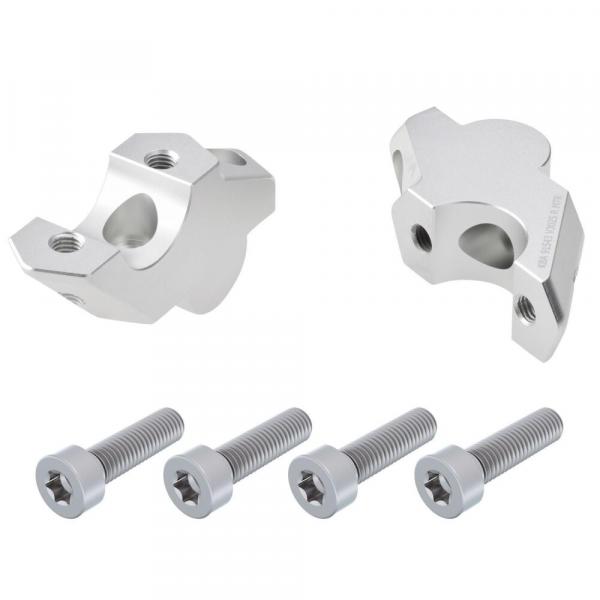 Handlebar risers with offset 30 mm high and 25 mm closer suitable for BMW F 900 GS & Adventure 24-
