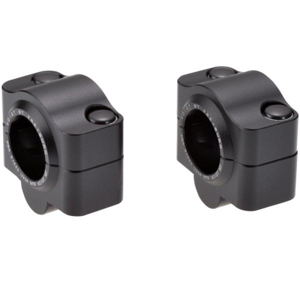 Lenkerumbau auf Fat-Bar, 20 mm Erhöhung passend für Cagiva Navigator (M5) 00- Schwarz Eloxiert
