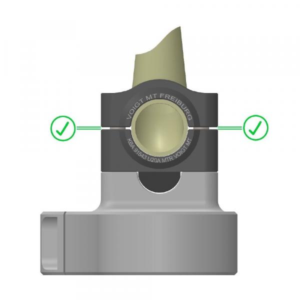 Lenkerumbau auf Fat-Bar, 20 mm Erhöhung passend für Yamaha TRACER 7 GT 21- Silber Eloxiert