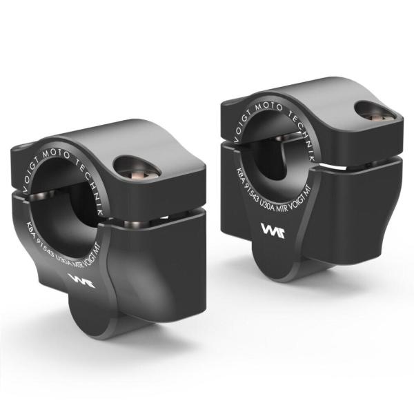 Handlebar conversion to fat-bar, 30 mm riser suitable for Yamaha XT 200 (12 T) 82-84