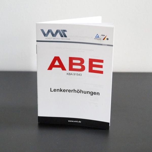 Handlebar conversion to fat-bar, 50 mm riser suitable for Aprilia Pegaso 650 Strada (VD) 05-06