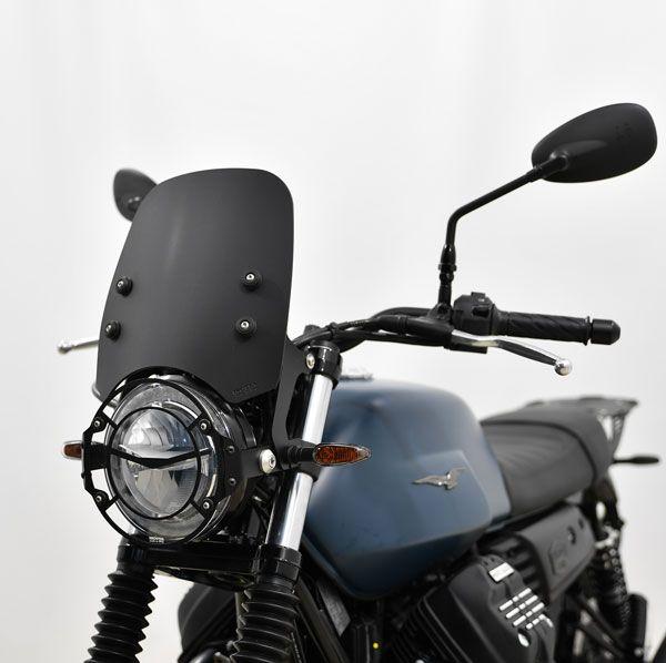 Windschild passend für Moto Guzzi V7 III Stone Night Pack - Höhe 225 mm