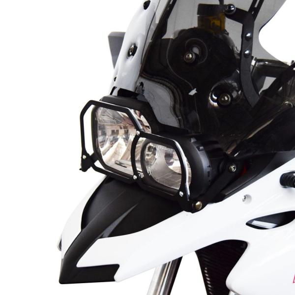 Folding headlight protector suitable for BMW F700 GS