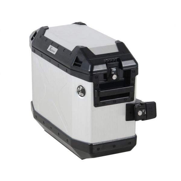 valise Xplorer-30litres-gauche-argent-latéralement