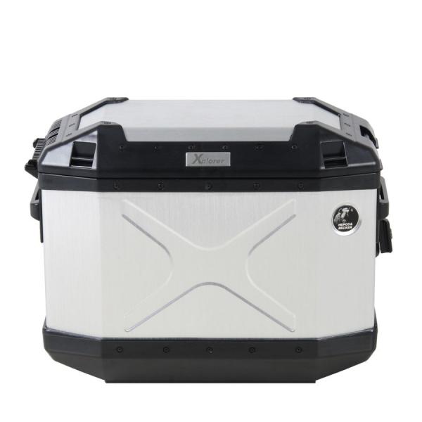 Valise latéral Alu Xplorer 40 litres-gauche-argent-cote