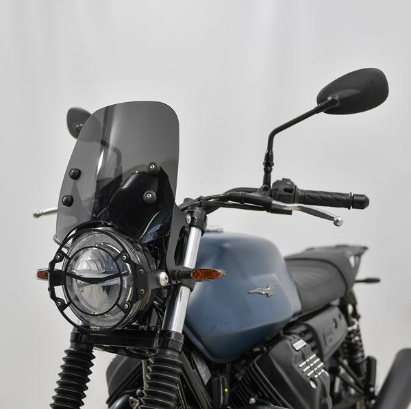 Windschild passend für Moto Guzzi V7 III Stone Night Pack - Höhe 225 mm