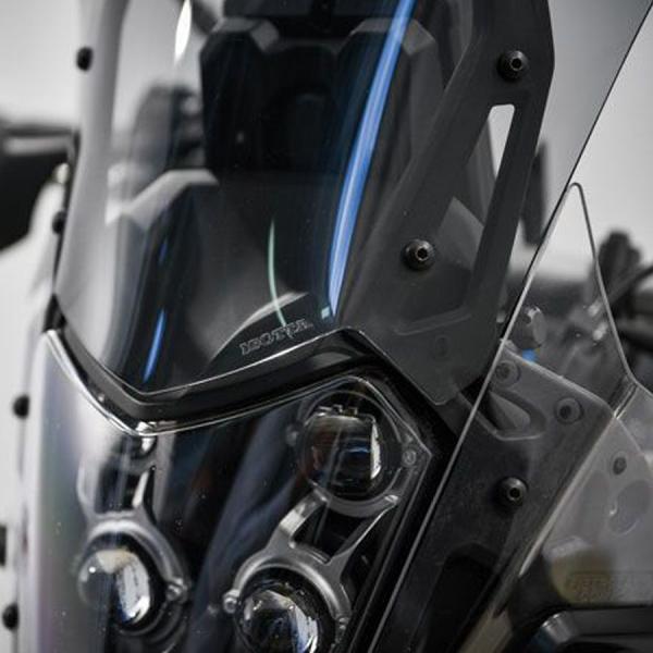Windschild "passend für Yamaha Tenere 700 (2019-) - Höhe 490 mm - rauchgrau -detail