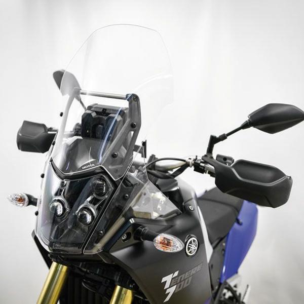Windschild "passend für Yamaha Tenere 700 (2019-) - Höhe 410 mm - transparent- Seitenansicht