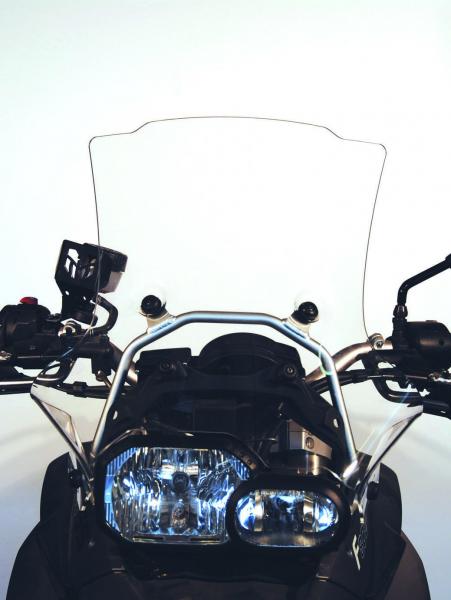 Windshield suitable for BMW F650 GS (2008-) & F800 GS (-07/2012) -Attachment on original upper bar - Height 380mm